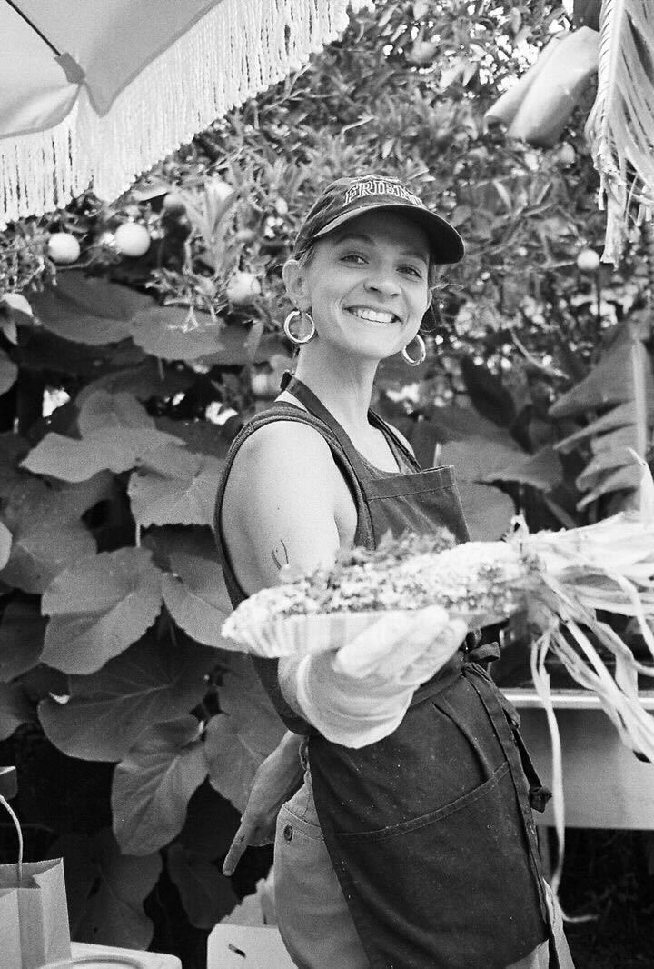 Dani with Corn